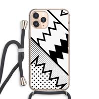 CaseCompany Pop Art #5: iPhone 11 Pro Transparant Hoesje met koord