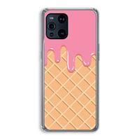 CaseCompany Ice cream: Oppo Find X3 Transparant Hoesje