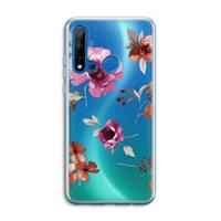 CaseCompany Geschilderde bloemen: Huawei P20 Lite (2019) Transparant Hoesje