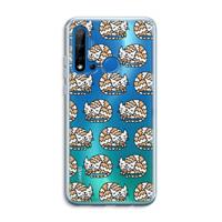 CaseCompany Slapende poes: Huawei P20 Lite (2019) Transparant Hoesje