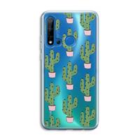 CaseCompany Cactus Lover: Huawei P20 Lite (2019) Transparant Hoesje