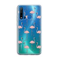CaseCompany Anything Flamingoes: Huawei P20 Lite (2019) Transparant Hoesje