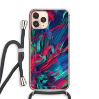 CaseCompany Pilgrims Of The Sea: iPhone 11 Pro Transparant Hoesje met koord