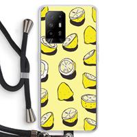 CaseCompany When Life Gives You Lemons...: Oppo A95 5G Transparant Hoesje met koord