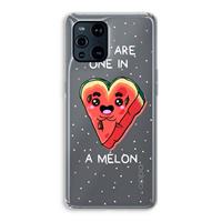 CaseCompany One In A Melon: Oppo Find X3 Pro Transparant Hoesje