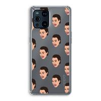 CaseCompany Ugly Cry Call: Oppo Find X3 Transparant Hoesje