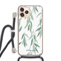 CaseCompany Branch up your life: iPhone 11 Pro Transparant Hoesje met koord