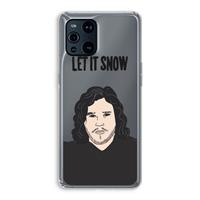 CaseCompany Let It Snow: Oppo Find X3 Pro Transparant Hoesje