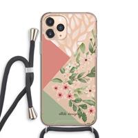 CaseCompany Sweet heaven geometrics: iPhone 11 Pro Transparant Hoesje met koord