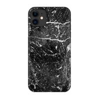 CaseCompany Zwart marmer: Volledig geprint iPhone 11 Hoesje