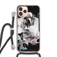 CaseCompany Camouflage de sommeil: iPhone 11 Pro Transparant Hoesje met koord