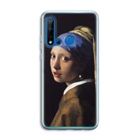 CaseCompany The Pearl Earring: Huawei P20 Lite (2019) Transparant Hoesje