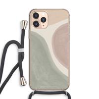 CaseCompany Geo #6: iPhone 11 Pro Transparant Hoesje met koord