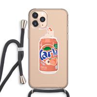 CaseCompany S(peach)less: iPhone 11 Pro Transparant Hoesje met koord