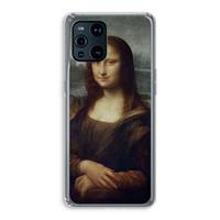 CaseCompany Mona Lisa: Oppo Find X3 Transparant Hoesje