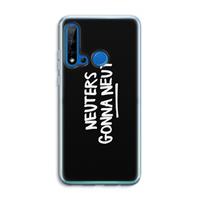 CaseCompany Neuters (zwart): Huawei P20 Lite (2019) Transparant Hoesje