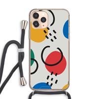 CaseCompany Illustratieve pop 3: iPhone 11 Pro Transparant Hoesje met koord