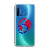 CaseCompany Run The World: Huawei P20 Lite (2019) Transparant Hoesje