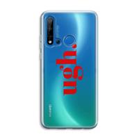 CaseCompany Ugh: Huawei P20 Lite (2019) Transparant Hoesje