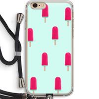 CaseCompany Waterijsje: iPhone 6 PLUS / 6S PLUS Transparant Hoesje met koord