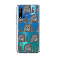 CaseCompany Cats: Huawei P20 Lite (2019) Transparant Hoesje
