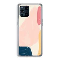 CaseCompany Saturday Flow: Oppo Find X3 Pro Transparant Hoesje