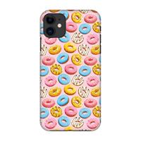 CaseCompany Pink donuts: Volledig geprint iPhone 11 Hoesje