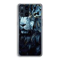 CaseCompany Darkness Lion: Oppo Find X3 Pro Transparant Hoesje
