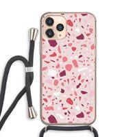 CaseCompany Terrazzo N°15: iPhone 11 Pro Transparant Hoesje met koord