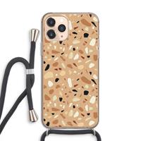 CaseCompany Terrazzo N°17: iPhone 11 Pro Transparant Hoesje met koord