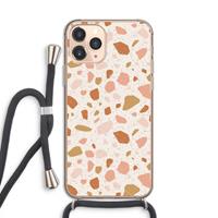 CaseCompany Terrazzo N°18: iPhone 11 Pro Transparant Hoesje met koord