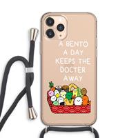 CaseCompany Bento a day: iPhone 11 Pro Transparant Hoesje met koord