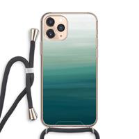 CaseCompany Ocean: iPhone 11 Pro Transparant Hoesje met koord