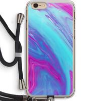 CaseCompany Zweverige regenboog: iPhone 6 PLUS / 6S PLUS Transparant Hoesje met koord