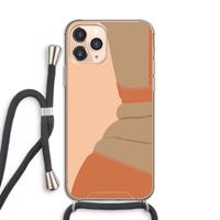 CaseCompany Bikini: iPhone 11 Pro Transparant Hoesje met koord