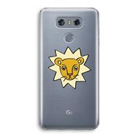 CaseCompany Kleine leeuw: LG G6 Transparant Hoesje