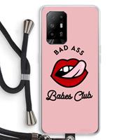 CaseCompany Badass Babes Club: Oppo A95 5G Transparant Hoesje met koord