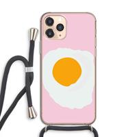 CaseCompany Sunny side up: iPhone 11 Pro Transparant Hoesje met koord