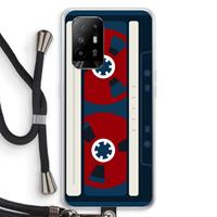 CaseCompany Here's your tape: Oppo A95 5G Transparant Hoesje met koord