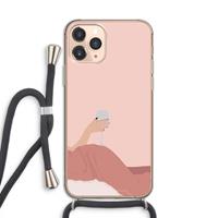 CaseCompany Wine: iPhone 11 Pro Transparant Hoesje met koord