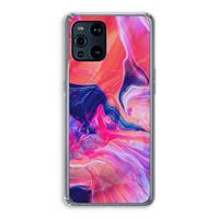CaseCompany Earth And Ocean: Oppo Find X3 Pro Transparant Hoesje