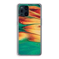 CaseCompany Green Inferno: Oppo Find X3 Pro Transparant Hoesje