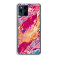 CaseCompany Pastel Echoes: Oppo Find X3 Pro Transparant Hoesje