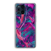 CaseCompany Pink Clouds: Oppo Find X3 Pro Transparant Hoesje