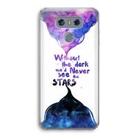 CaseCompany Stars quote: LG G6 Transparant Hoesje