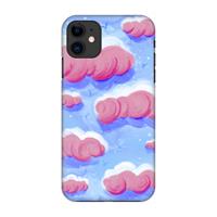 CaseCompany Roze wolken met vogels: Volledig geprint iPhone 11 Hoesje