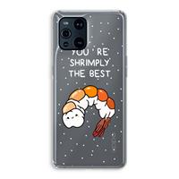 CaseCompany You're Shrimply The Best: Oppo Find X3 Pro Transparant Hoesje