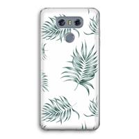 CaseCompany Simple leaves: LG G6 Transparant Hoesje