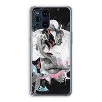 CaseCompany Camouflage de sommeil: Oppo Find X3 Pro Transparant Hoesje