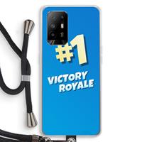 CaseCompany Victory Royale: Oppo A95 5G Transparant Hoesje met koord